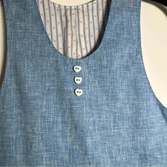 Handmade Girls Jumper Dress Blue Youth Small/Medium - Picture 6 of 6